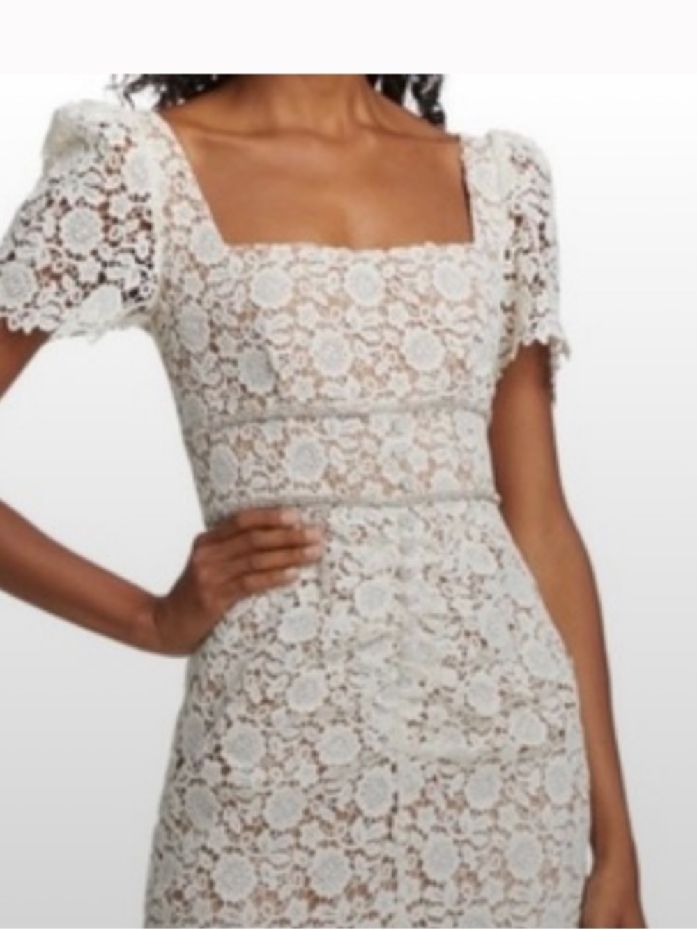 Self-Portrait Ivory
Floral Guipure Midi
Dress
Self-Portrait
Size 12 - Picture 4 of 17